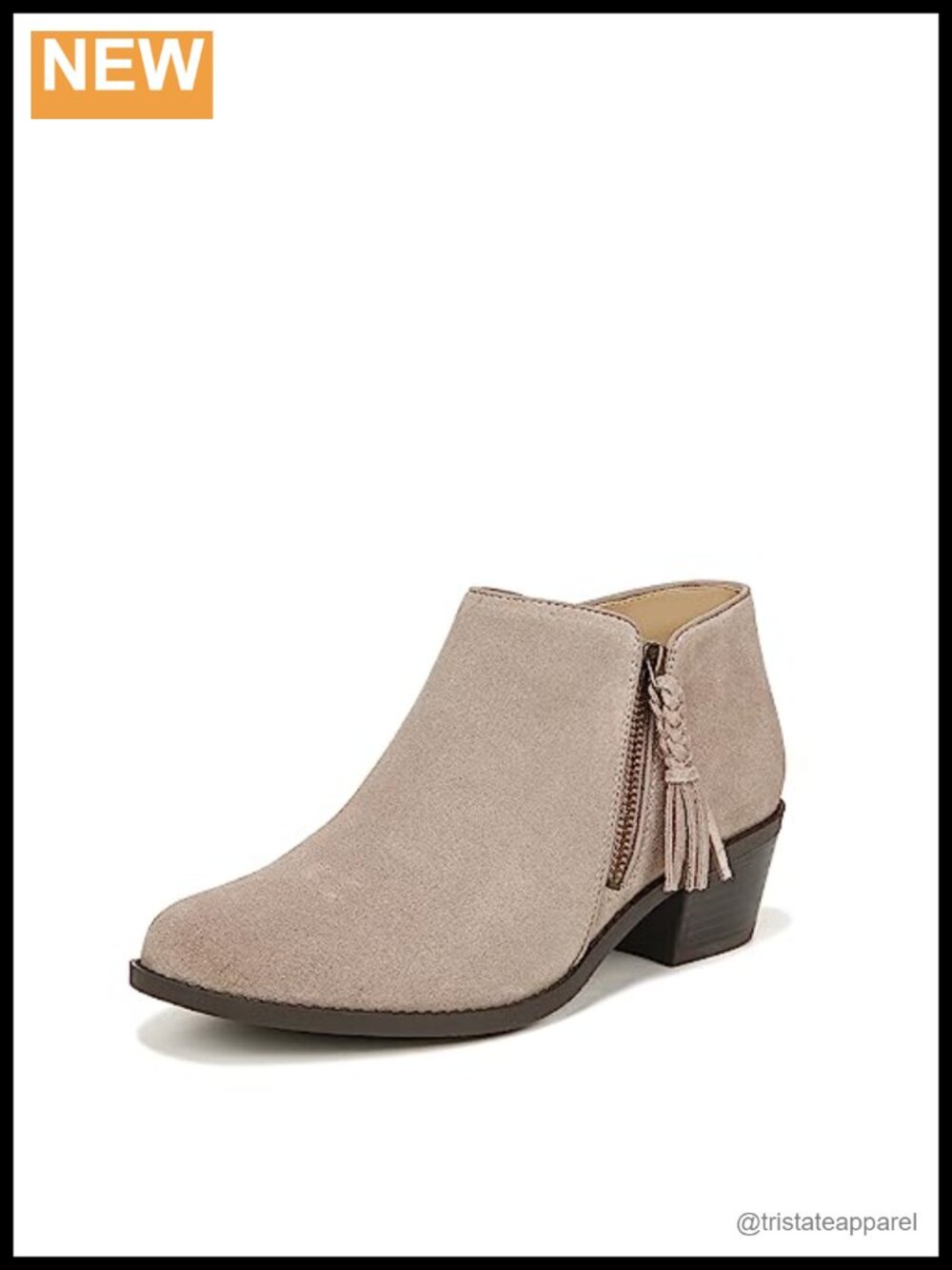 Vionic Shyanne Suede Ankle Bootie with Orthotic Arch Support